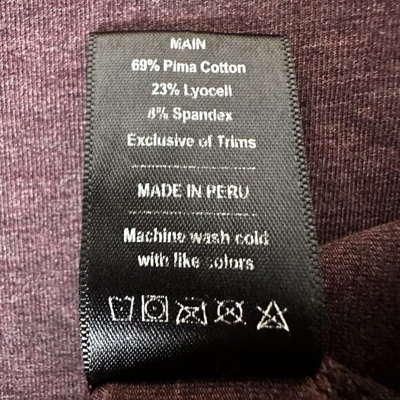 Public Rec Polo Shirt Mens Medium Maroon Short Sleeve Performance Stretch Casual - Picture 3 of 7